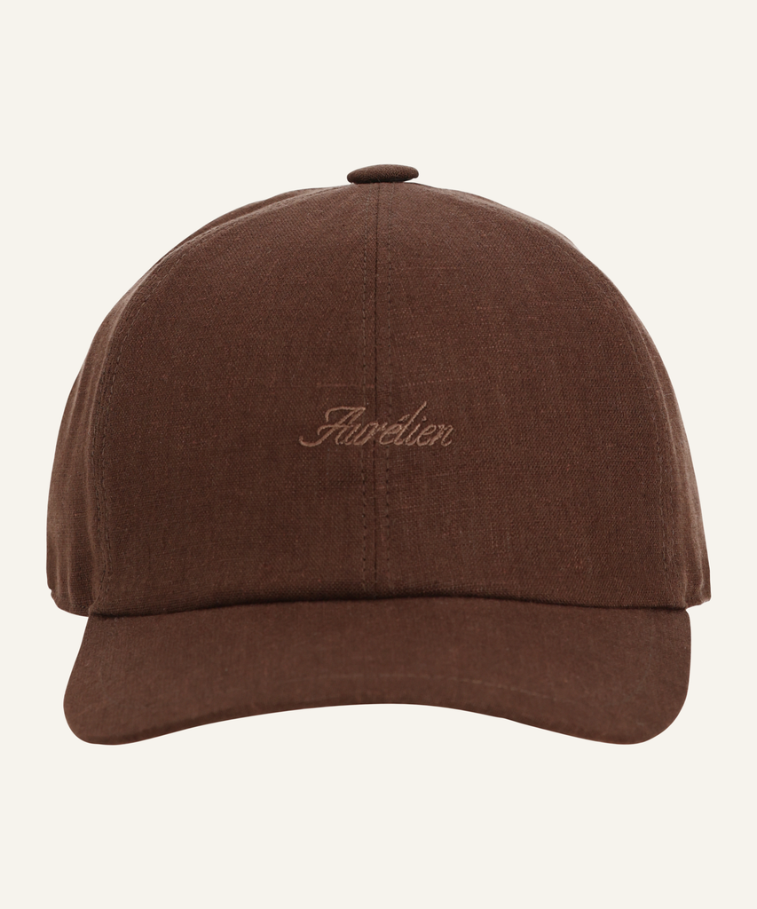 HAT LINEN-CHOCOLAT