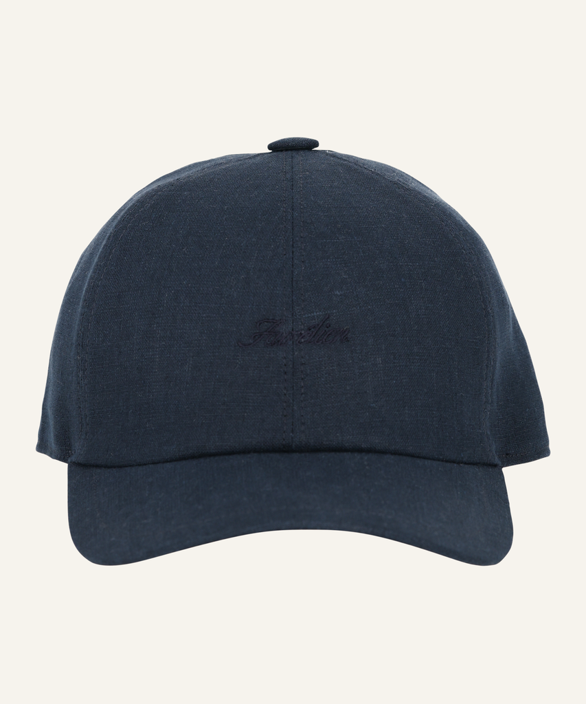 HAT LINEN-NAVY