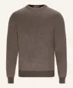 JAQUARD CREW-202 DARK BROWN