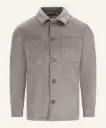 CASHMERE BLEND OVERSHIRT-026 SEPIA TAUPE