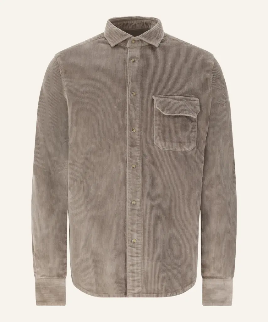 AD89 CORD SHIRT-ASH GREY