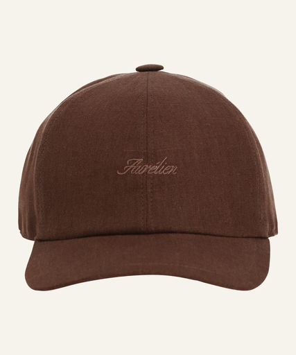HAT LINEN-CHOCOLAT