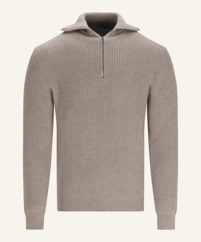 AD198 WOOL ZIP-BEIGE 