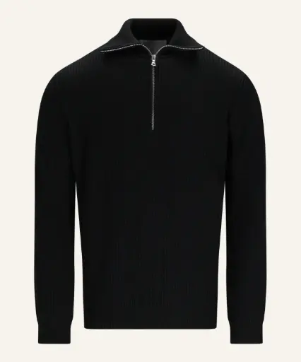 AD198 WOOL ZIP-BLACK