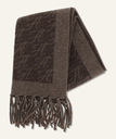 AUR1 SCARF-202 DARK BROWN