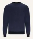 JAQUARD CREW-410 NAVY