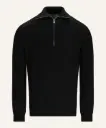 AD198 WOOL ZIP-BLACK
